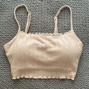 Gilly Hicks • Pastel Pink Cropped Tank Top 💕